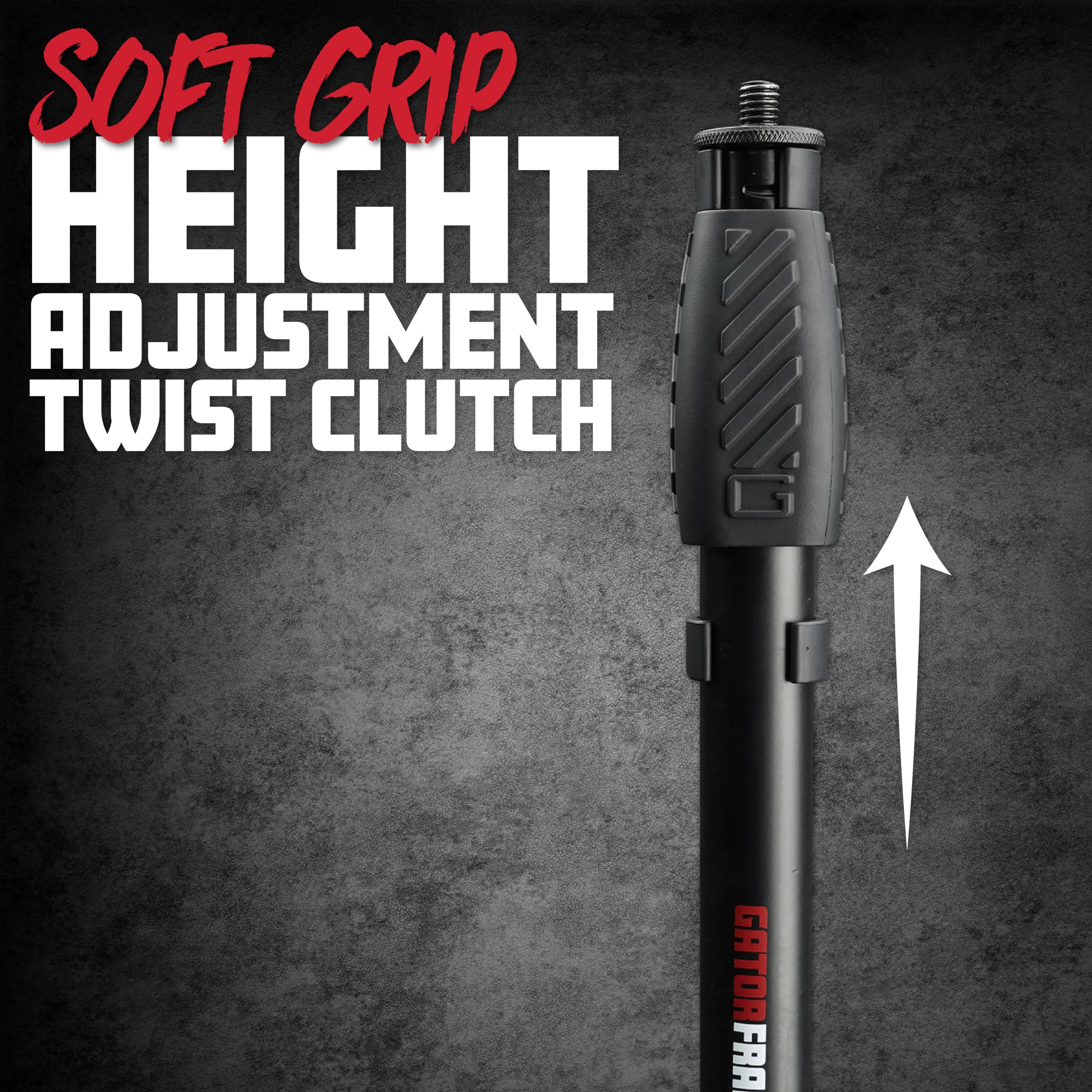 Frameworks Roundbase Mic Stand with Standard Twist Clutch and 10'' Base